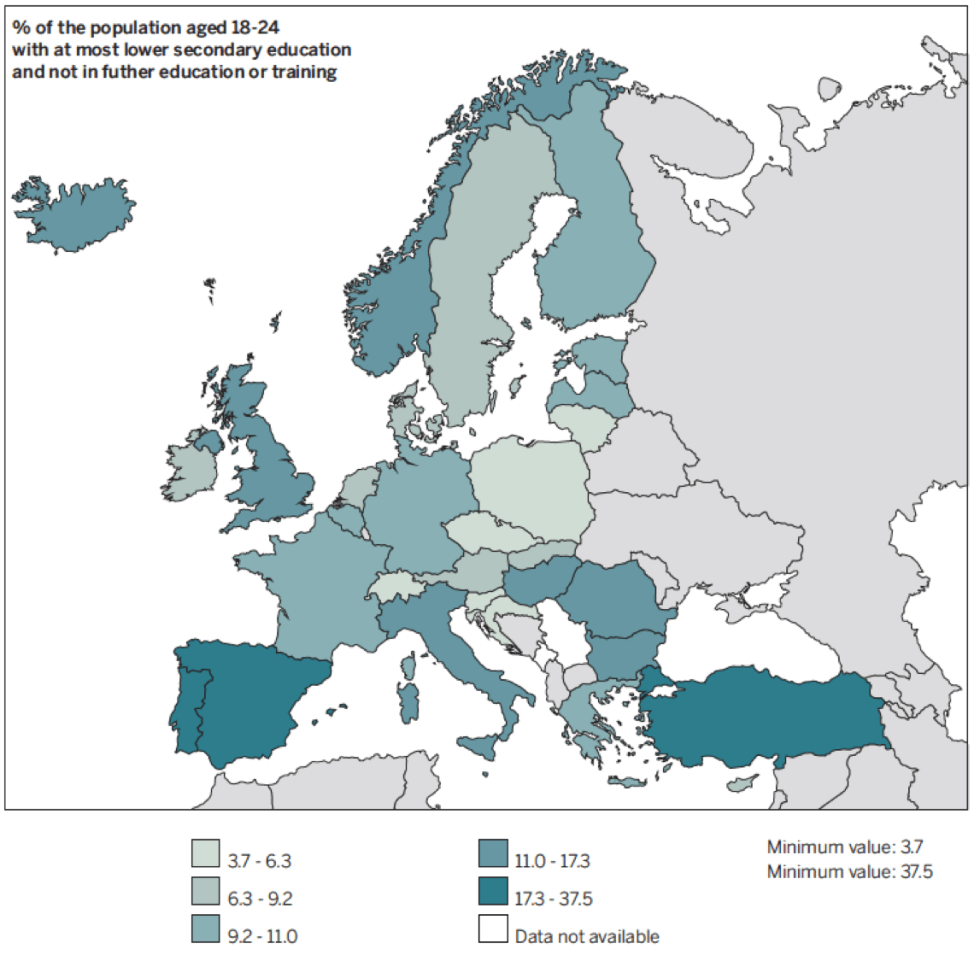 mappa abbandono europa