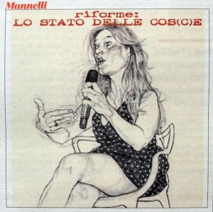 Vignetta Boschi: Saggese, offesa e insolenza non Ë satira