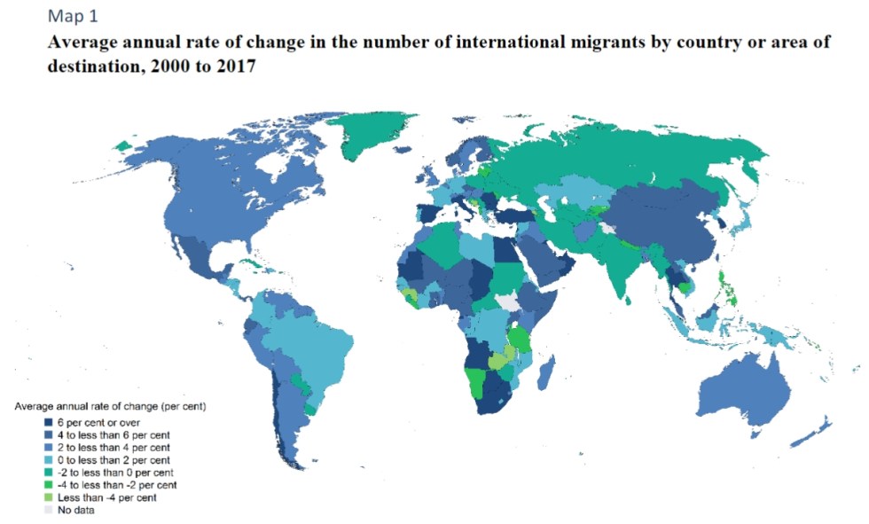 tasso di crescita dell'immigrazione