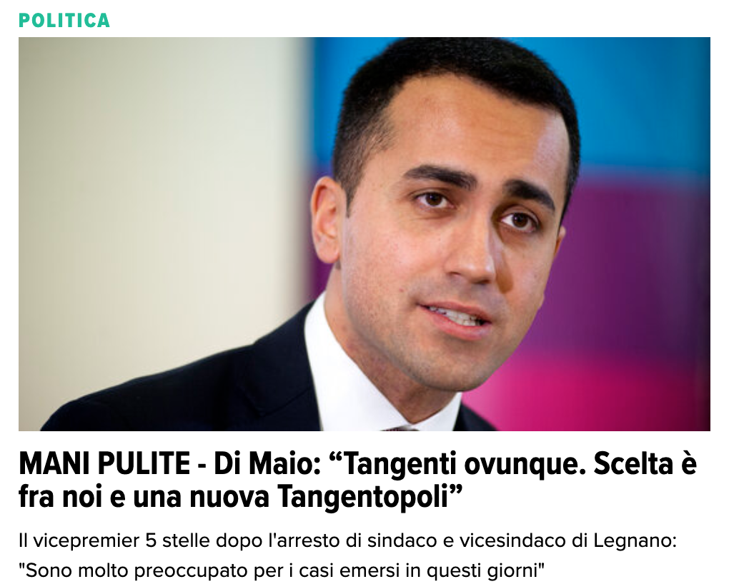 Siamo schiacciati fra l'incudine del malaffare politico e il martello giustizialista populista. E non sembra esserci spazio per una politica buona.